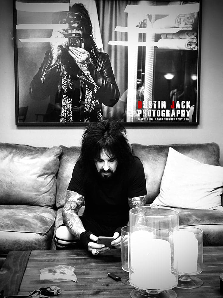 Nikki Sixx Limited Edition Giclee' 16x24 'Dark Stare' - Dustin Jack Photo