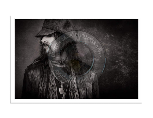 Nikki Sixx Limited Edition Giclee' 16x24 'Dark Stare' - Dustin Jack Photo